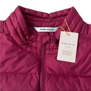 Peter Millar Crown Sport All Course Vest Pomegranate Size XL $225